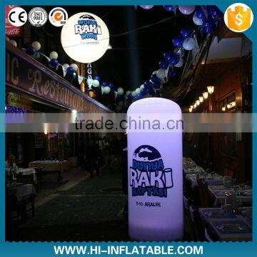 Attractive Christmas Stage Show Decoration Inflatable Pillar With Led Lighting photo-3