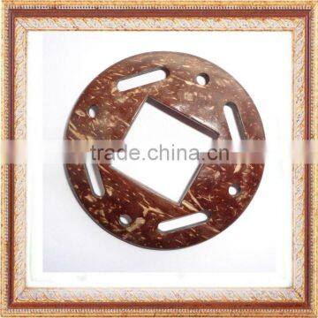 round coconut shell decoration