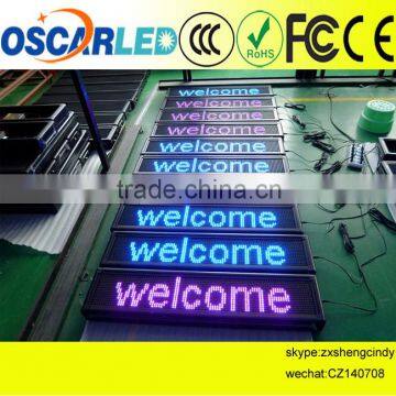 Semi-outdoor USB Single Color Led Running Message Sign photo-4