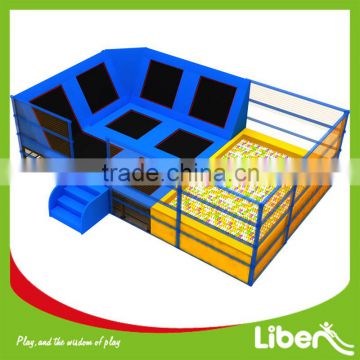 2016 Newly Indoor Trampoline with Ball Pool Kids Big Trampoline Park