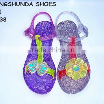 2015 new design ladies Jelly sandals