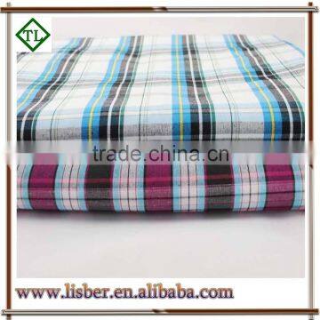 65 polyester 35 cotton / yarn dyed shirting fabric