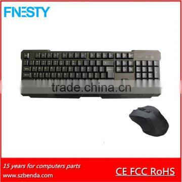 2016 cheap standard 2.4g wireless mouse and keyboard combo