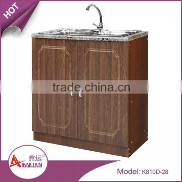 Foshan mini simple design kitchen cabinet organizer mbf panel modern small single kitchen cabinet