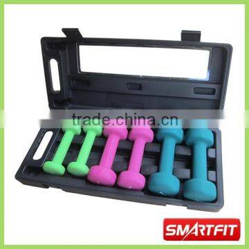 colorful dumbbell set 6kg neoprene dumbbell set