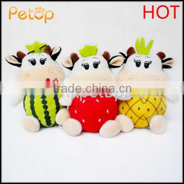 Fruit Cow Pet Toys Products With Sound