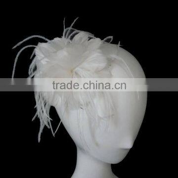 New coming cheap fascinator wholesale in ivory