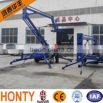 Professional design 200kg Diesel Engine/Battery Type Folding Arm light boom lifts