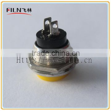 YL6-27 2pin Plastic push on low voltage sealed push button switch