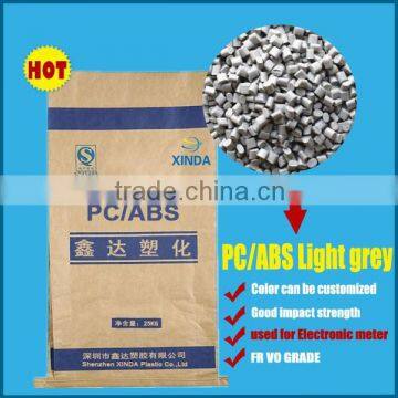 ROHS certificate flame retardent UL94 V0 Grey pc/abs plastic raw material