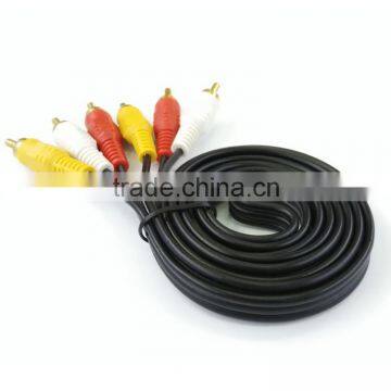 High Quality 3RCA to 3RCA VICEO&AUDIO M/M Cable for Computer/TV/DVD Player/soundbox photo-5