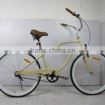 China manufacture 26inch colorful steel female beach cruiser bike bicycle