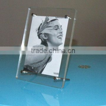 acrylic picture frame with screws joined