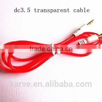 colorful dc3.5 cable transparent cable dc3.5 data link cable