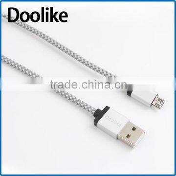 Doolike 2016 Wholesale Micro USB Cable USB Braided Cable 10ft