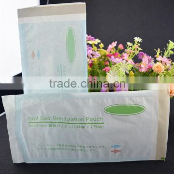 printed self adhesive one side clear unilaminar paper plastic packing bag