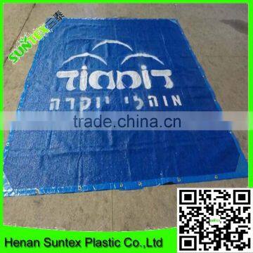 waterproof blue printing shade mesh,car protection sun shade sail, swimming pool cover mesh