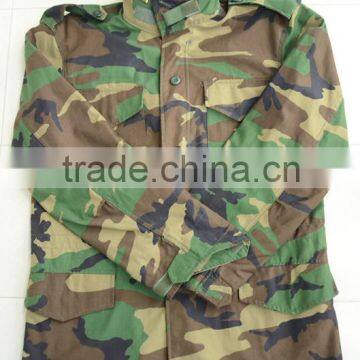 Windproof woodland Camo military jacket