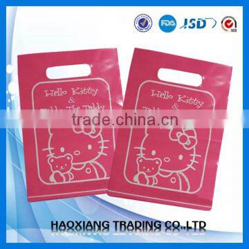  express Die cut handle plastic bag with logo print