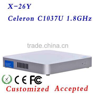 mainframe computer minipc mini media player x-26y c1037u 4G RAM 128G SSD run Linux/Ubuntu/window 7 Fanless Design