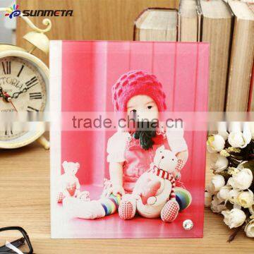 High Quarlity Sublimation Glass Photo Frame for wedding gift