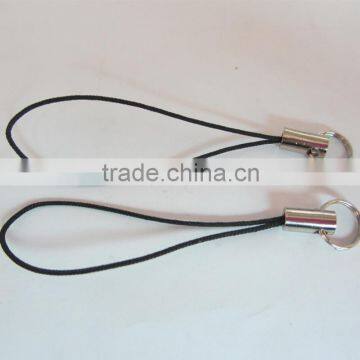 Black Cellphone Strap With Small Ring For Wholesale From China Factory