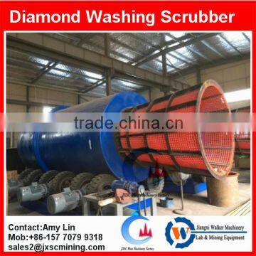 rotary scrubber washer diamond mining machine