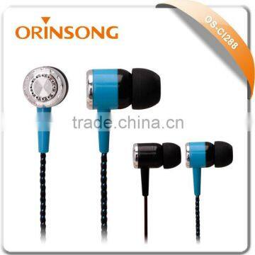 Good quality in-ear earphones with rope braided cable