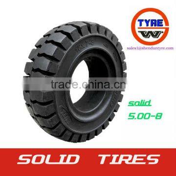 5-8 bias nylon solid industrial forklift tire/tyres made in qingdao