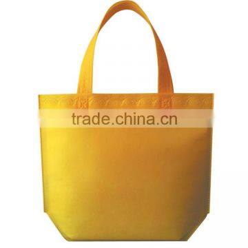 Shenzhen yellow non woven shopping bag accept custom printing logo