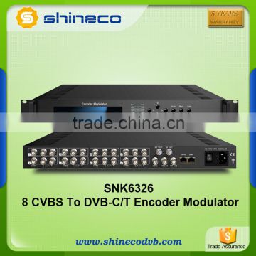 8 CVBS To DVB-C Modulator