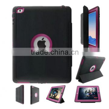 Premium quality PU leather sleep wake up function defender book cover case for iPad Pro 12.9 inch with foldable stand