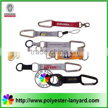 Hot sale polyester promotion key chain /polyester key chain