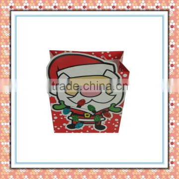 wholesale alibaba popular 3d Santa Claus gift paper bag