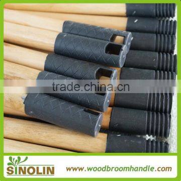 SINOLIN hot sale lacquer varnished wooden mop handle with black cap