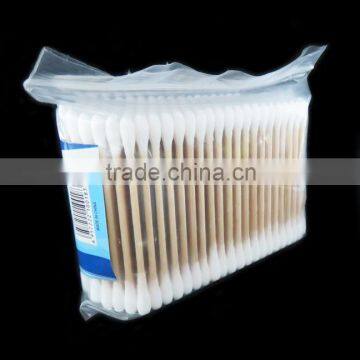 Direct factory selling price 200pcs wooden ear cotton buds in bulk