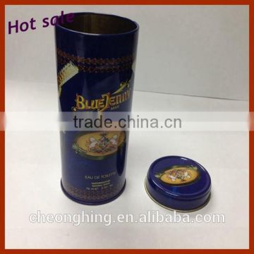 Color printing round tea tin box with airtight lid