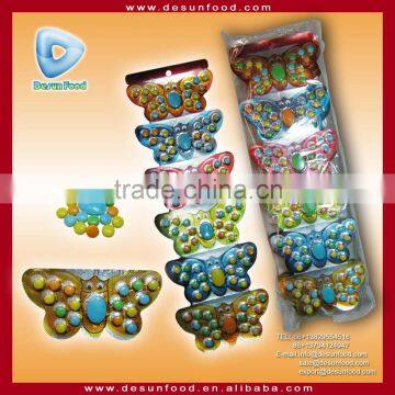 fruit compressed tablet candy in butterfly shape blister pack