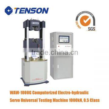 Computer control Servo Hydraulic Universal Testing Machine 1000kN 100t steel rebar tensile testing machine