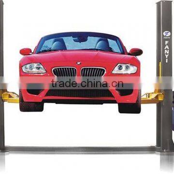 two post and manual two side release hydraulic lift