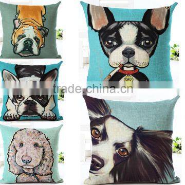 Dog Design Sofa Home Decor Design Throw Pillow Case Cushion Covers Square 18 Inch