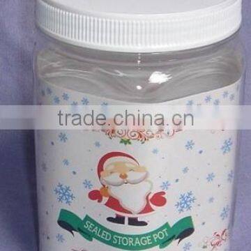 450ML PET transparent large plastic storage jars