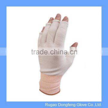 Skin Protection All Day Reusable Protrective Half Finger Nylon Glove Liner