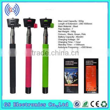 selfie stick camera mobile phone bluetooth wireless monopod for samsung note 3