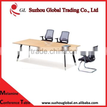 2015 newest cheap boardroom table with metal legs