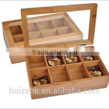Bamboo Storage Tea Box with lid