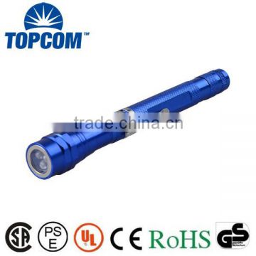 Magnetic Pick Up Telescopic LED Flashlight