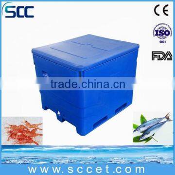 PE Plastic Fish Transport Container ( Rotomoulded technology )