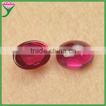  in Mexico 5# oval cabochon flat bottom corundum red ruby stone prices