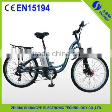 26" green city lady electric bike hot selling A3-AL26